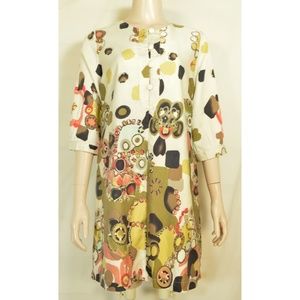 Vertigo Paris dress mini tunic silk cotton blend a